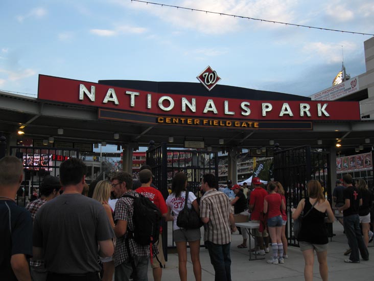 Center Field Gate, Nationals Park, Washington, D.C., August 14, 2010