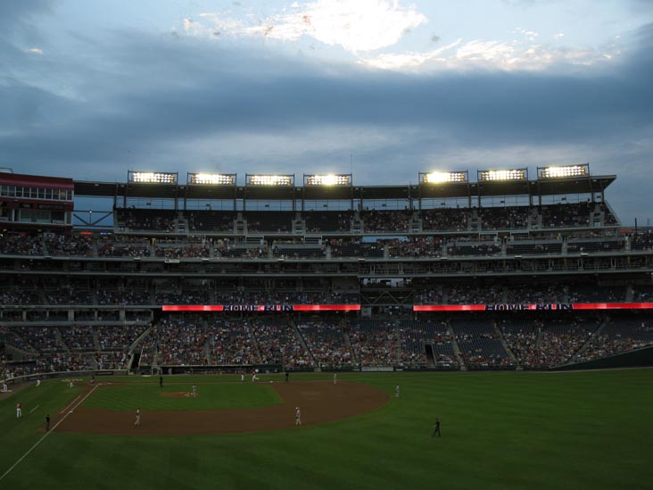 View From Section 238, Arizona Diamondbacks vs. Washington Nationals, Nationals Park, Washington, D.C., August 14, 2010