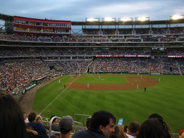 View From Section 238, Arizona Diamondbacks vs. Washington Nationals, Nationals Park, Washington, D.C., August 14, 2010