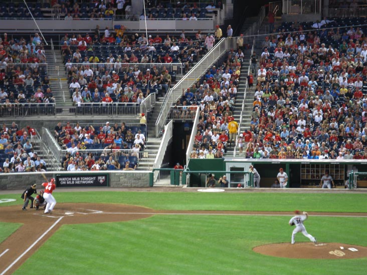 Adam Dunn At-Bat, View From Section 238, Arizona Diamondbacks vs. Washington Nationals, Nationals Park, Washington, D.C., August 14, 2010