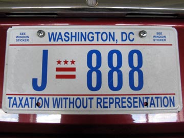 Washington, D.C. License Plate