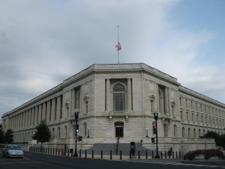 Cannon House Office Building, Independence Avenue SE and New Jersey Avenue SE, United States Capitol Complex, Capitol Hill, Washington, D.C., August 14, 2010