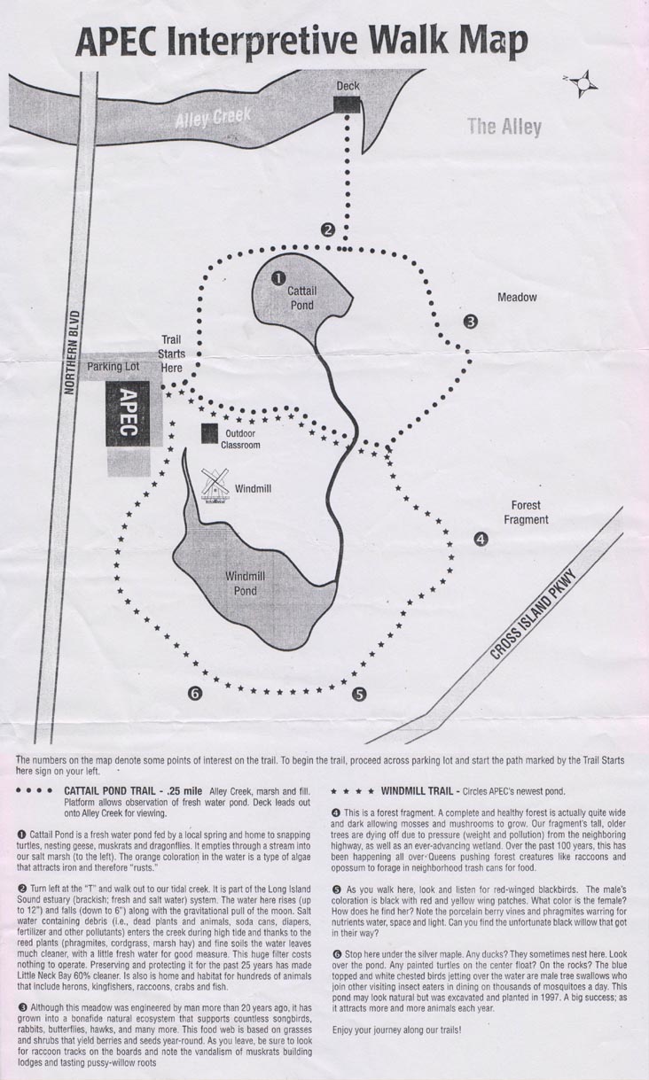 Alley Pond Environmental Center Walk Map