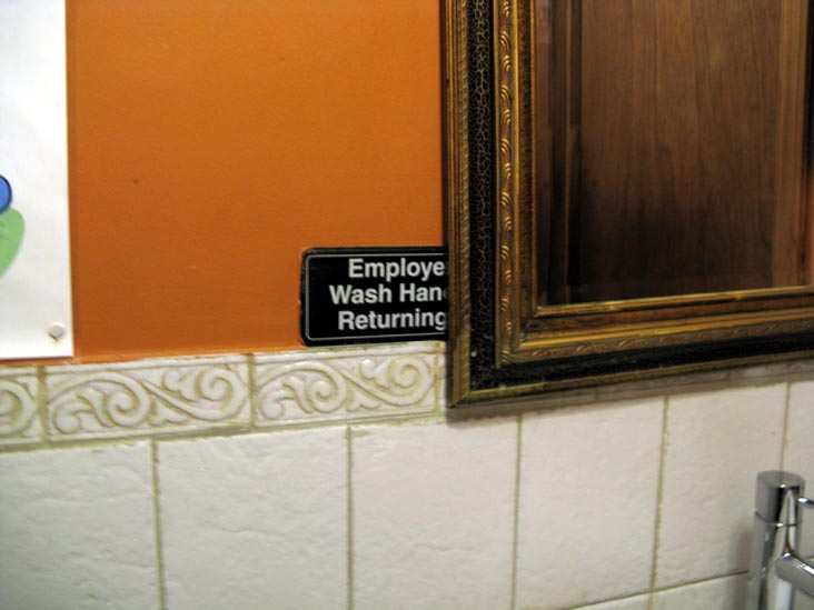 Employees Must Wash Hands, Agnanti, 19-06 Ditmars Boulevard, Astoria, Queens