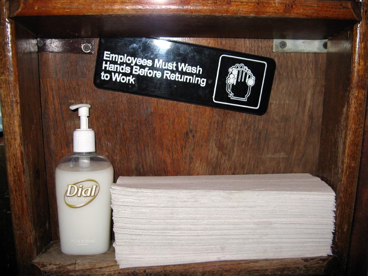 Employees Must Wash Hands, Bathroom, Sparrow Tavern, 24-01 29th Street, Astoria, Queens, May 20, 2008