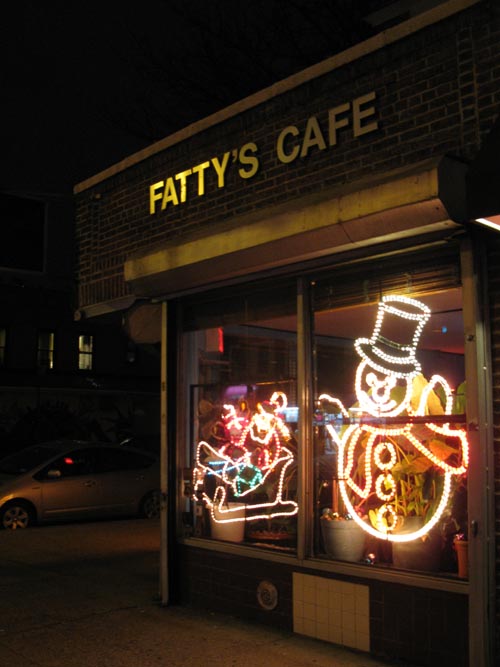 Fatty's Cafe, 25-01 Ditmars Boulevard, Astoria, Queens, December 16, 2011