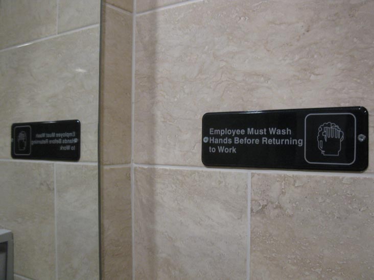 Employees Must Wash Hands, Neptune Diner, 31-05 Astoria Boulevard, Astoria, Queens, August 13, 2011