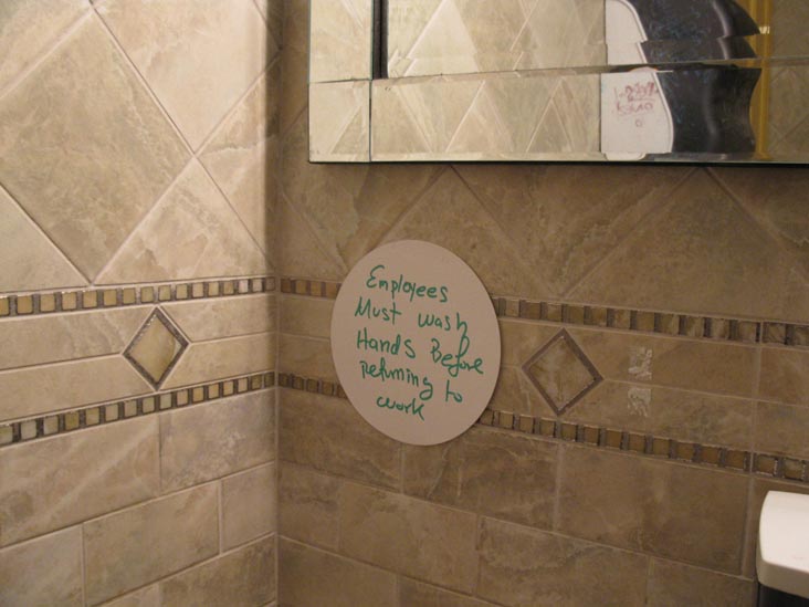 Employees Must Wash Hands, Tasty's, 33-04 Ditmars Boulevard, Astoria, Queens, April 10, 2011