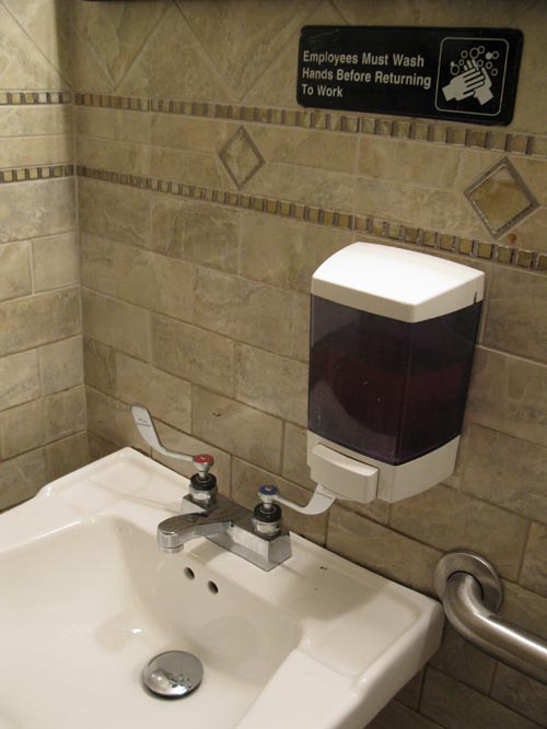 Employees Must Wash Hands, Tasty's, 33-04 Ditmars Boulevard, Astoria, Queens, May 14, 2011