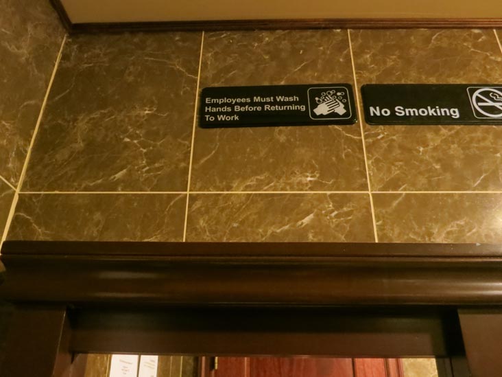 Employees Must Wash Hands, Astoria Tavern, 33-16 23rd Avenue, Astoria, Queens, October 4, 2013