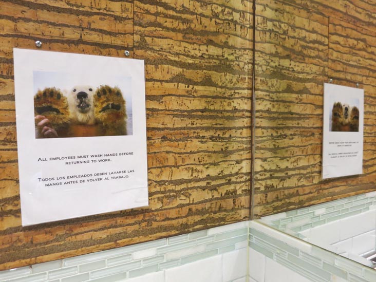 Employees Must Wash Hands, Bareburger, 33-21 31st Avenue, Astoria, Queens, October 17, 2015