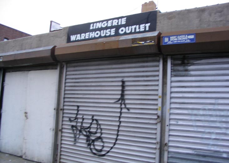 Lingerie Warehouse Outlet, 34th Avenue, Astoria, Queens, March 28, 2004