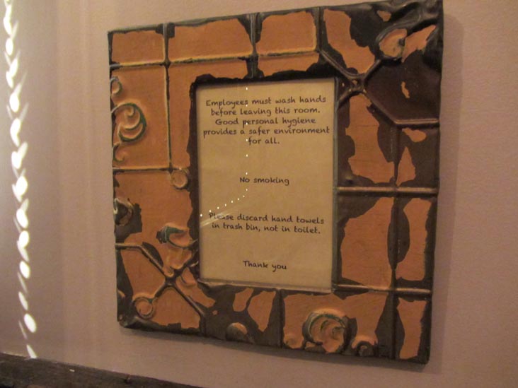 Employees Must Wash Hands, 60 Beans Coffee and Tea, 36-02 Ditmars Boulevard, Astoria, Queens, August 24, 2014