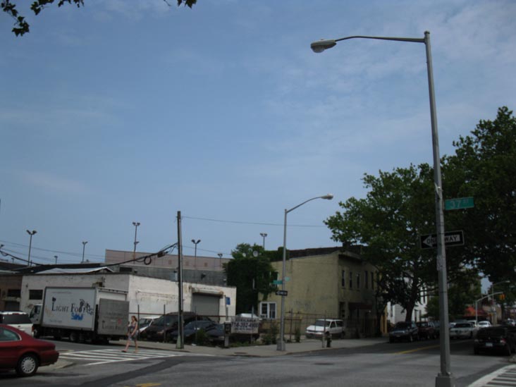 36th Avenue and 37th Street, NE Corner, Astoria, Queens, June 13, 2010