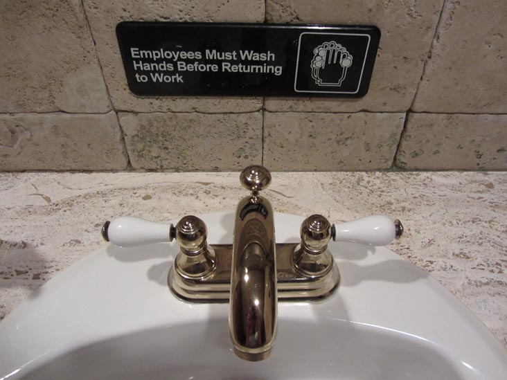 Employees Must Wash Hands, Christos Steakhouse, 41-08 23rd Avenue, Astoria, Queens, May 28, 2012