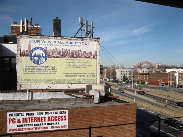View From Astoria Boulevard Subway Station, Astoria, Queens, December 3, 2011