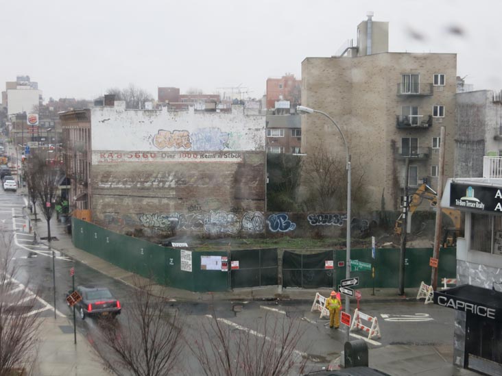 View From Astoria Boulevard Subway Station, Astoria, Queens, December 22, 2015