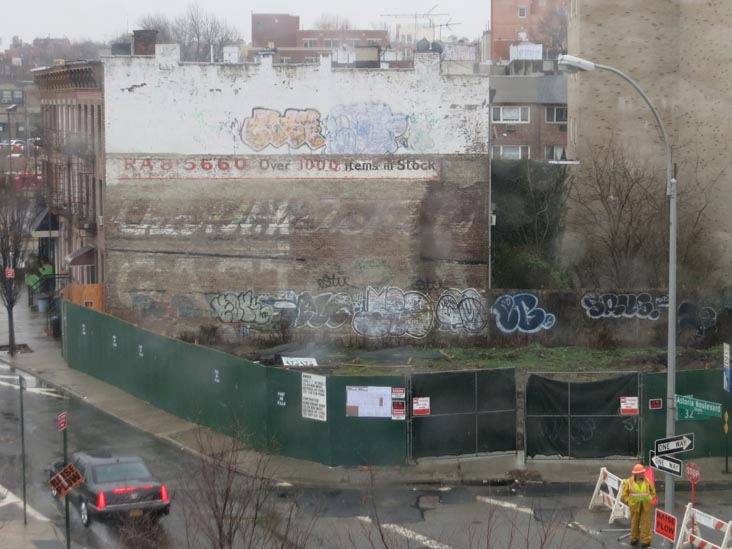 View From Astoria Boulevard Subway Station, Astoria, Queens, December 22, 2015