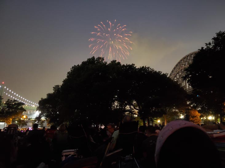 Fireworks, Astoria Park, Astoria, Queens, June 29, 2023