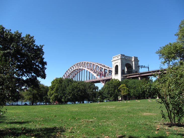 Hell Gate Bridge From Astoria Park Lawn, Astoria Park, Astoria, Queens, August 29, 2012