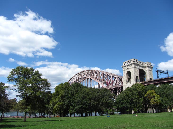 Hell Gate Bridge From Astoria Park Lawn, Astoria Park, Astoria, Queens, September 10, 2012