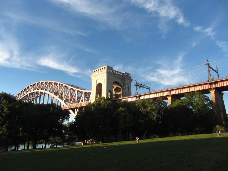 Hell Gate Bridge From Astoria Park Lawn, Astoria Park, Astoria, Queens, September 16, 2012