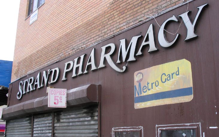 Strand Pharmacy, Broadway, Astoria, Queens, March 28, 2004