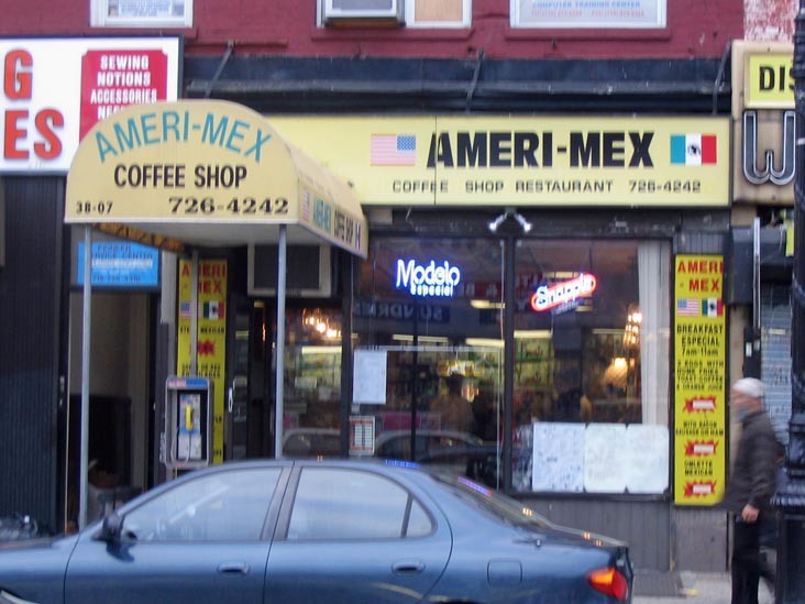 Ameri-Mex Coffee Shop, 38-07 Broadway, Astoria, Queens, March 28, 2004