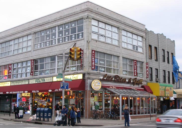 Exterior Shot for Archie Bunker's Place Opening Credits, Broadway and Steinway Street, NE Corner, Astoria, Queens, March 28, 2004