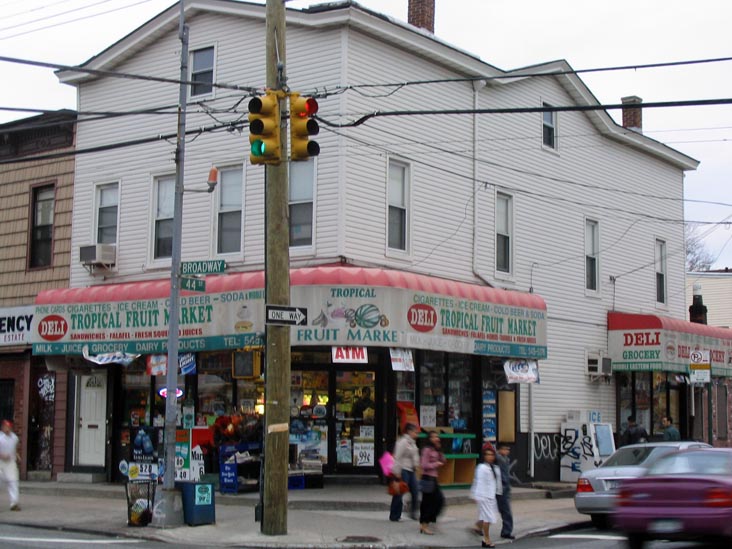 Tropical Fruit Market, 44th Street and Broadway, SE Corner, Astoria, Queens, March 28, 2004