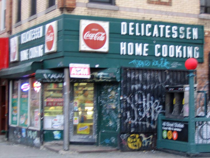 Delicatessen Home Cooking, 48th Street and Broadway, SE Corner, Astoria, Queens, March 28, 2004