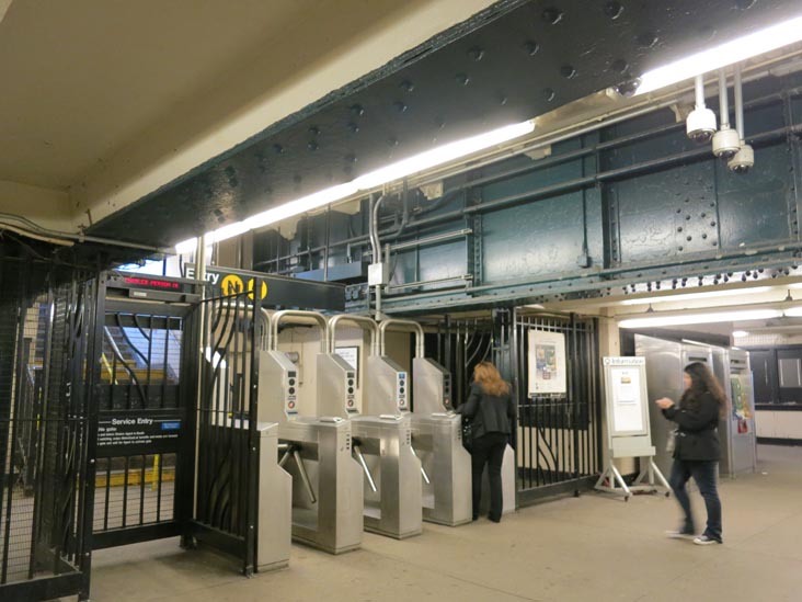 Turnstiles, Ditmars Boulevard Subway Station, Astoria, Queens, December 25, 2011