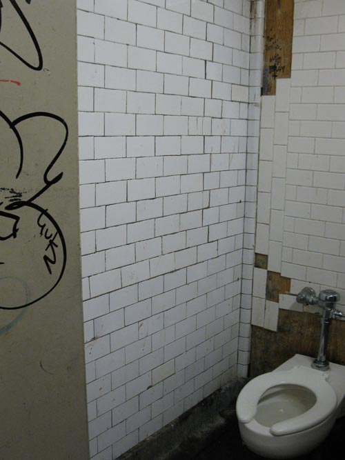 Bathroom, Ditmars Boulevard Subway Station, Astoria, Queens, December 11, 2010
