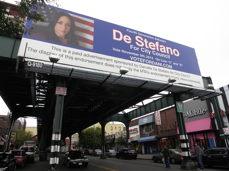 Ditmars Boulevard Subway Station Billboard, Astoria, Queens, October 23, 2013