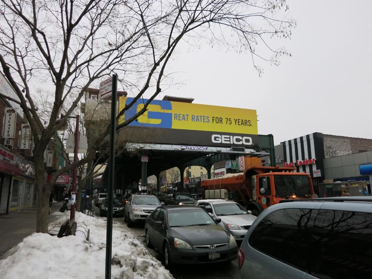 Ditmars Boulevard Subway Station Billboard, Astoria, Queens, February 8, 2015