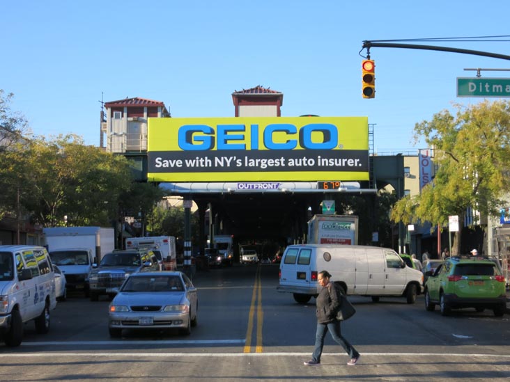 Ditmars Boulevard Subway Station Billboard, Astoria, Queens, October 23, 2015