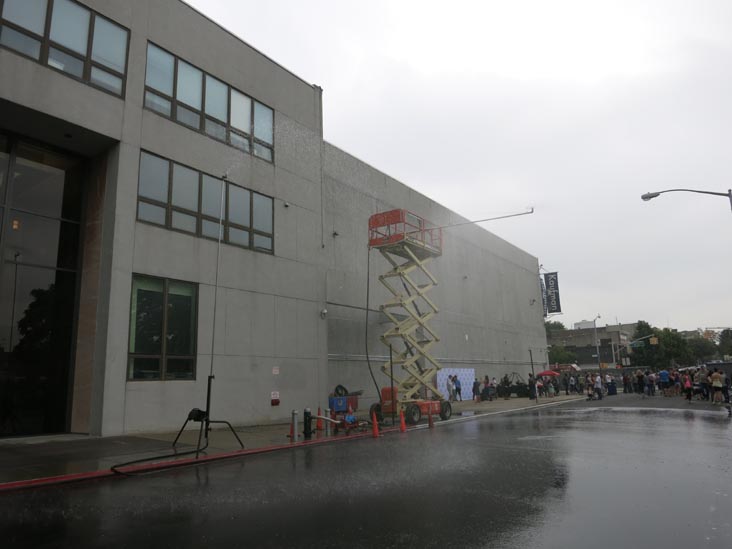 Rain Special Effects, New York On Location Street Fair, Kaufman Astoria Studios Backlot, 34-12 36th Street, Astoria, Queens, September 21, 2014