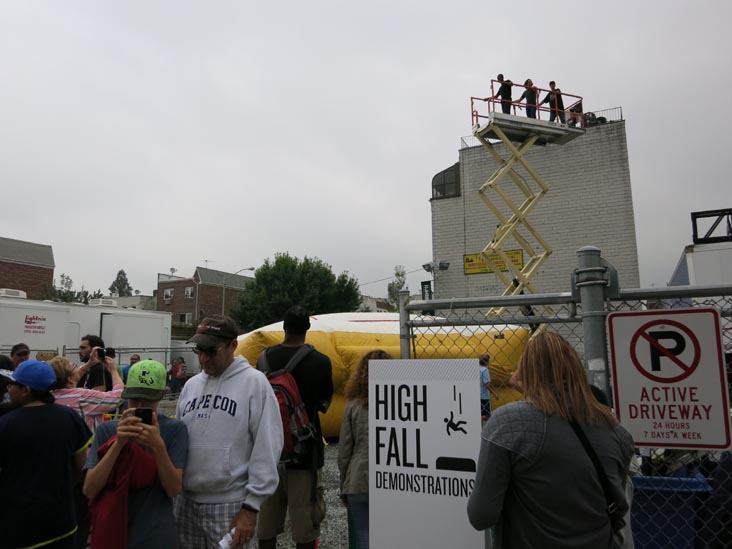 High Fall Demonstration, New York On Location Street Fair, Kaufman Astoria Studios Backlot, 34-12 36th Street, Astoria, Queens, September 21, 2014