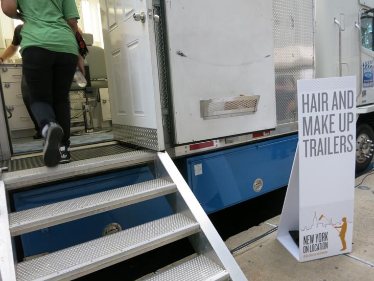 Hair and Makeup Trailer, New York On Location Street Fair, Kaufman Astoria Studios Backlot, 34-12 36th Street, Astoria, Queens, September 21, 2014