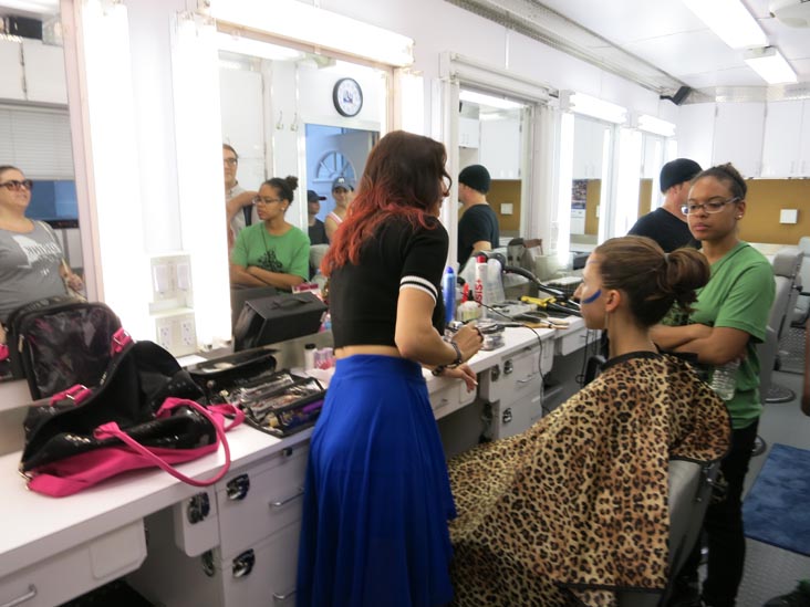 Hair and Makeup Trailer, New York On Location Street Fair, Kaufman Astoria Studios Backlot, 34-12 36th Street, Astoria, Queens, September 21, 2014