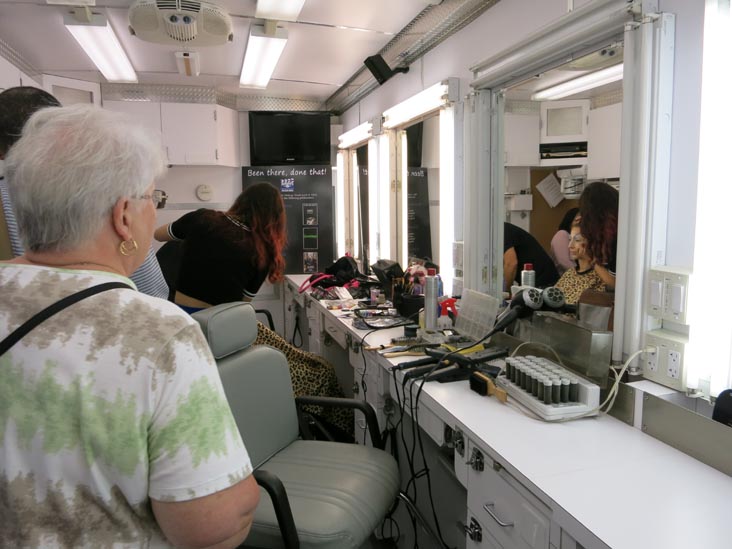 Hair and Makeup Trailer, New York On Location Street Fair, Kaufman Astoria Studios Backlot, 34-12 36th Street, Astoria, Queens, September 21, 2014