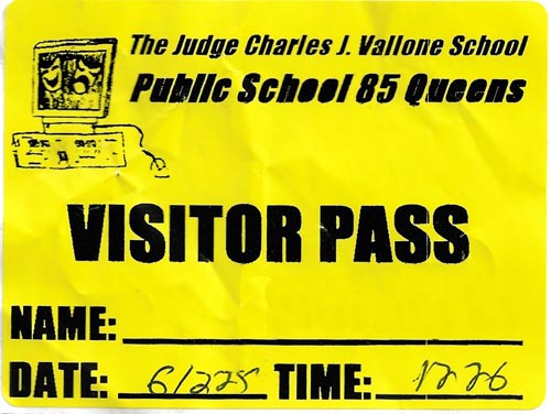 P.S. 85 Visitor Pass