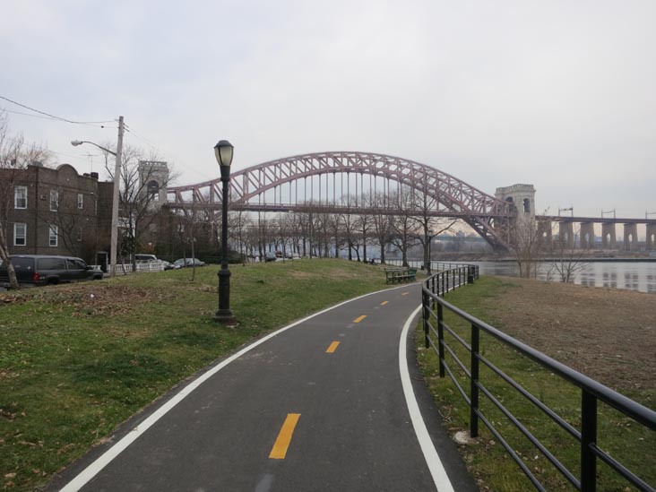 Hell Gate Bridge From Ralph Demarco Park, Shore Boulevard Near 21st Avenue, Astoria, Queens, January 9, 2013
