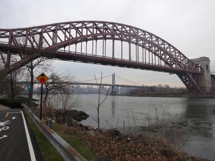 Hell Gate Bridge From Ralph Demarco Park, Shore Boulevard Near Ditmars Boulevard, Astoria, Queens, January 9, 2013