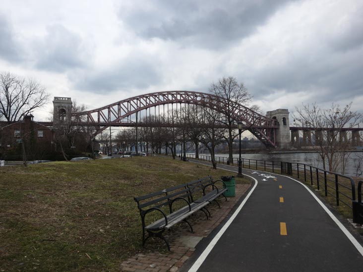 Hell Gate Bridge From Ralph Demarco Park, Shore Boulevard Near 21st Avenue, Astoria, Queens, February 26, 2013