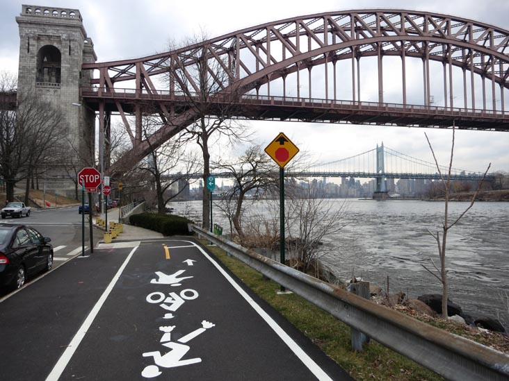Hell Gate Bridge From Ralph Demarco Park, Shore Boulevard Near Ditmars Boulevard, Astoria, Queens, February 26, 2013