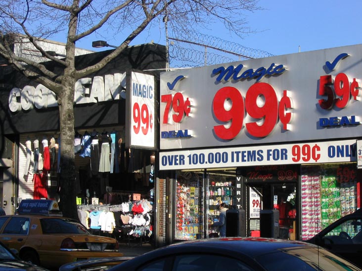 Magic 99-Cent Store, Steinway Street Near Broadway, Astoria, Queens, March 13, 2004