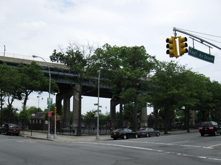 Hoyt Avenue South and 21st Street, NE Corner, Triborough Bridge Playground, Astoria, Queens, June 6, 2010