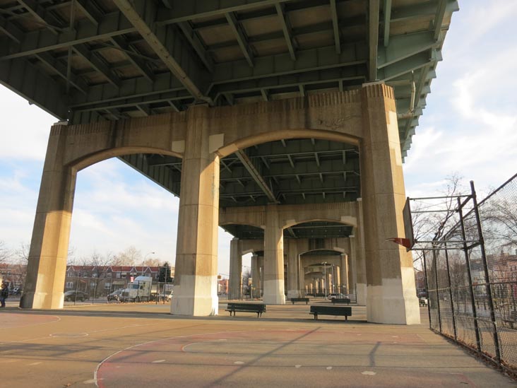 Triborough Bridge Playground, Astoria, Queens, January 24, 2012