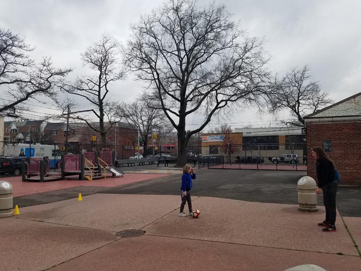 Woodtree Playground, 38th Street and 20th Avenue, Astoria, Queens, March 17, 2020